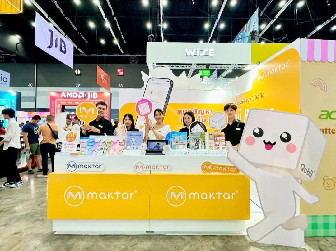 ทีมงาน Maktar Thailand ภายในบูธ Commart Mid Year 2025